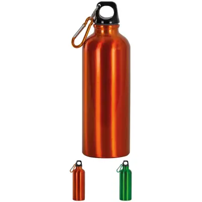 Borraccia in alluminio 500ml con moschettone - Immagine 1