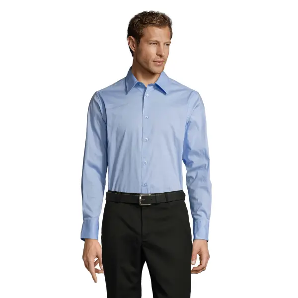 Camicia BRIGHTON elasticizzata in popeline 140 - SOL'S - Immagine 8