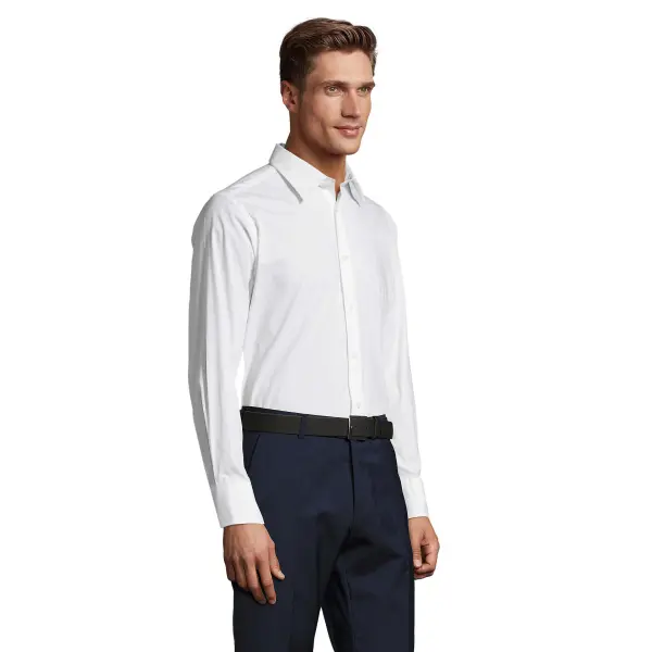 Camicia BRIGHTON elasticizzata in popeline 140 - SOL'S - Immagine 7