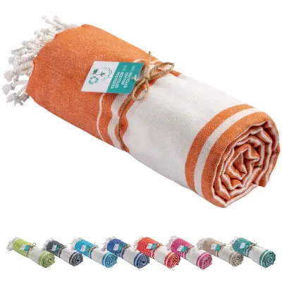 Telo mare-pareo in cotone riciclato 180gr-m2
