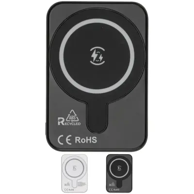 Power bank magnetica R-ABS 5000 mAh, output wireless 15W