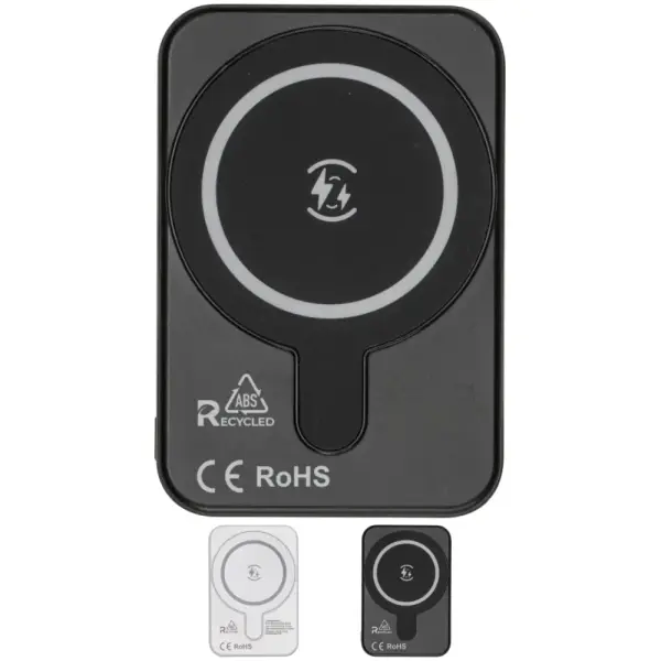 Power bank magnetica R-ABS 5000 mAh, output wireless 15W - Immagine 1