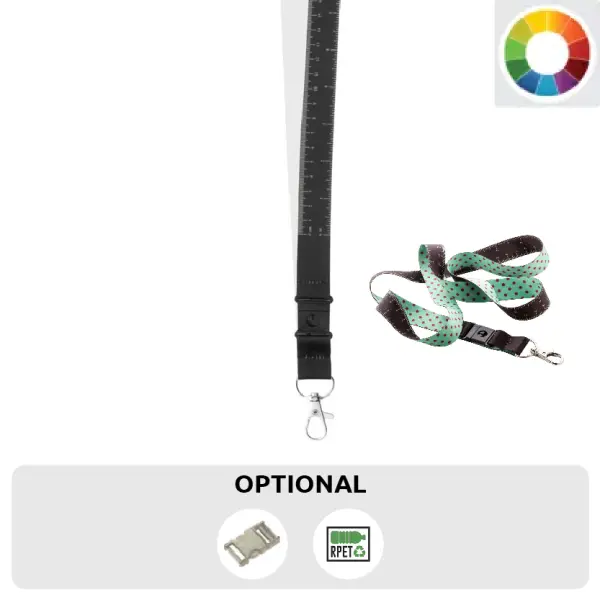 Lanyard Subyard E - Cordino con metro e stampa in sublimazione - Immagine 1