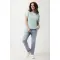 T-shirt donna IQONIQ Yala personalizzata in cotone riciclato - Anteprima 90