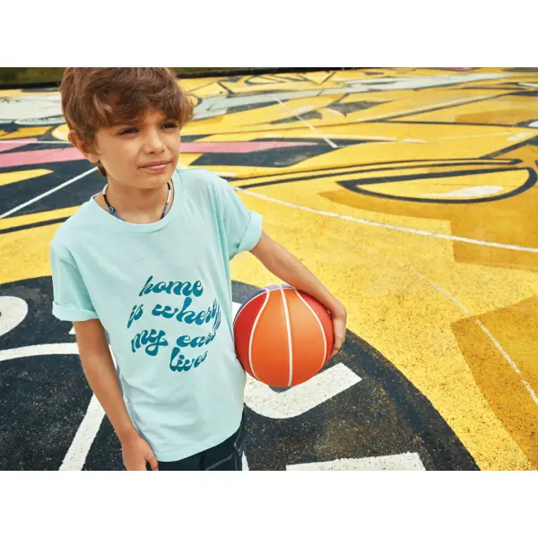 T-shirt bambino IQONIQ Koli in cotone riciclato - Immagine 91