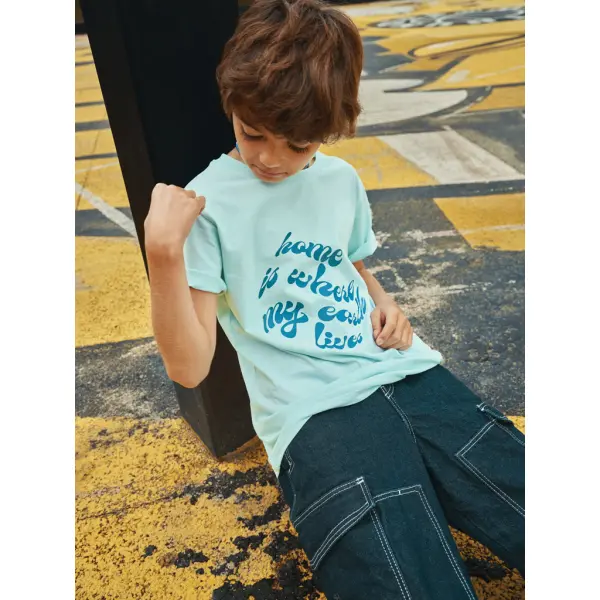 T-shirt bambino IQONIQ Koli in cotone riciclato - Immagine 93