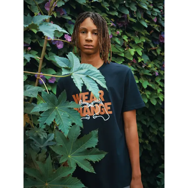 T-shirt unisex IQONIQ Kakadu relaxed fit in cotone riciclato - Immagine 19