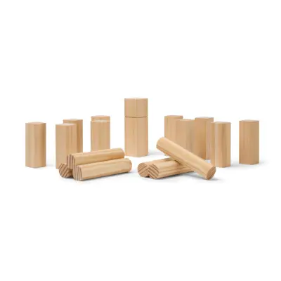 Mini gioco VINGA Kubb in legno di pino FSC