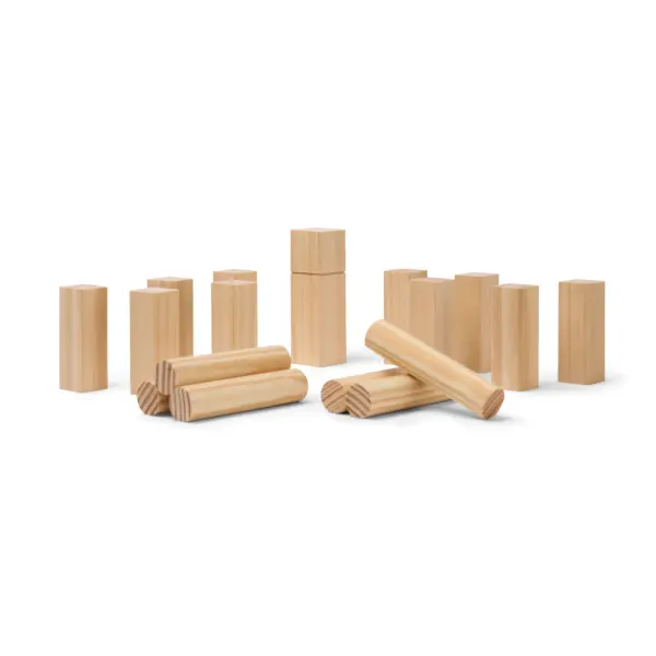 Mini gioco VINGA Kubb in legno di pino FSC - Immagine 1