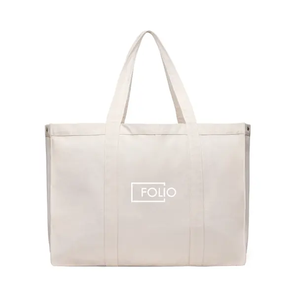 VINGA Hilo AWARE™ recycled canvas maxi tote bag - Immagine 10