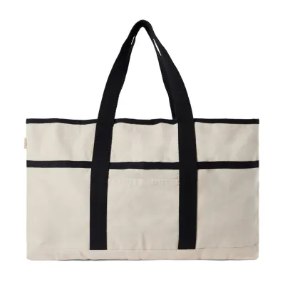 Borsa spiaggia VINGA Volonne in tela riciclata AWARE™ - Immagine 3