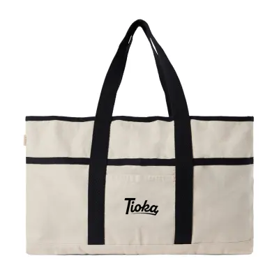 Borsa spiaggia VINGA Volonne in tela riciclata AWARE™ - Immagine 9