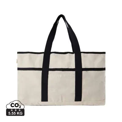 Borsa spiaggia VINGA Volonne in tela riciclata AWARE™ - Immagine 1