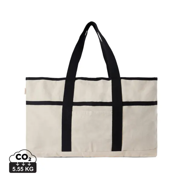 Borsa spiaggia VINGA Volonne in tela riciclata AWARE™ - Immagine 1
