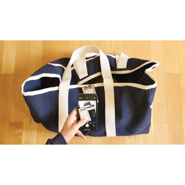 Borsa spiaggia VINGA Volonne in tela riciclata AWARE™ - Immagine 23