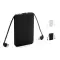 5.000 mAh Pocket Powerbank with integrated cables - Anteprima 1