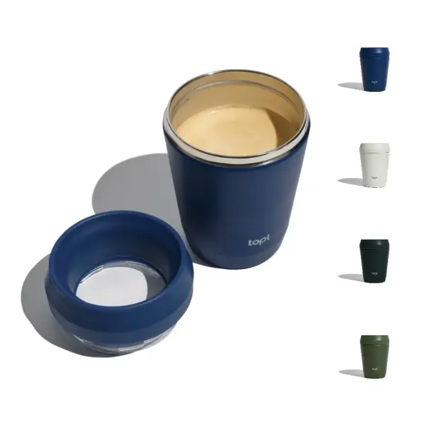 Topl Recycled Steel To Go Tumbler Patented 360 Lid 235ml - Immagine 1
