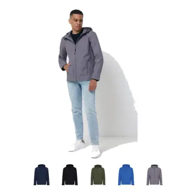 Giacca softshell da uomo MAKALU in rPET personalizzabile - Immagine 1