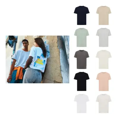 T-shirt unisex IQONIQ Kakadu relaxed fit in cotone riciclato