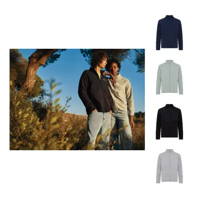 Giacca unisex IQONIQ TALUNG in micropile con zip in rPET