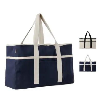 Borsa spiaggia VINGA Volonne in tela riciclata AWARE™